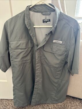 Habit Short-Sleeve fishing Shirt Jacket - Charcoal